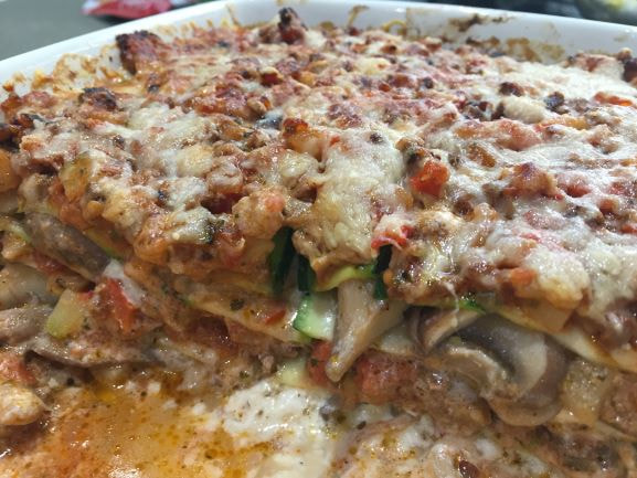 Vegetarische lasagne met quorn